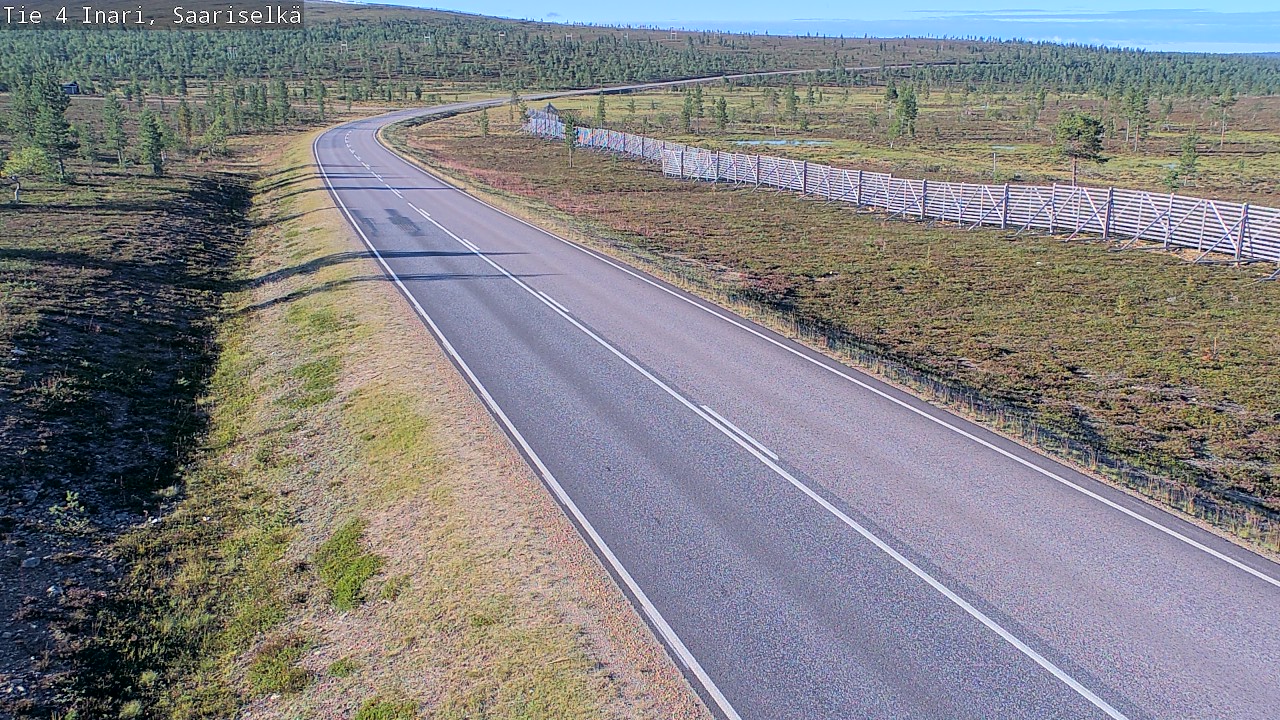 Weather Camera Image Road 4 Inari, Saariselkä, Kaunispää, Inari, Lappi