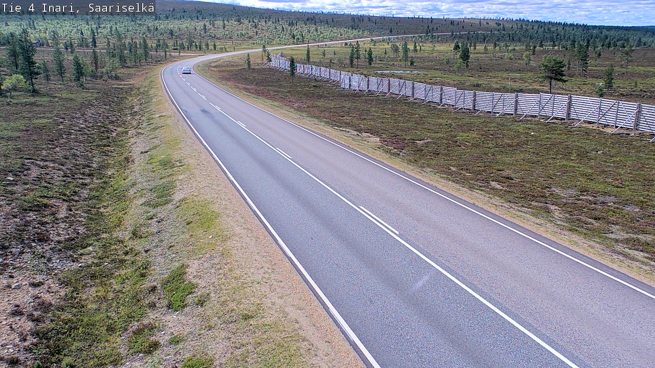 Weather Camera Image Väg 4 Enare, Saariselkä, Kaunispää, Inari, Lappi