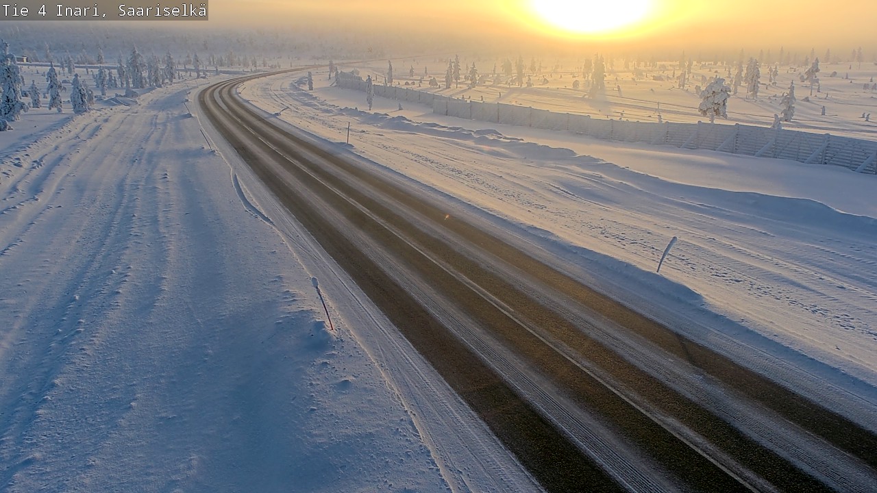 Kelikamerat Kuva Tie 4 Inari, Saariselkä, Kaunispää, Inari, Lappi
