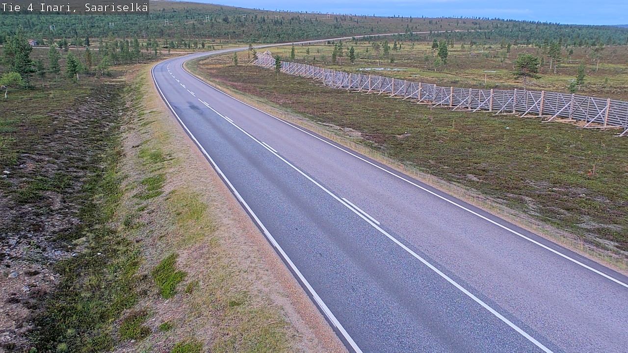 Weather Camera Image Road 4 Inari, Saariselkä, Kaunispää, Inari, Lappi