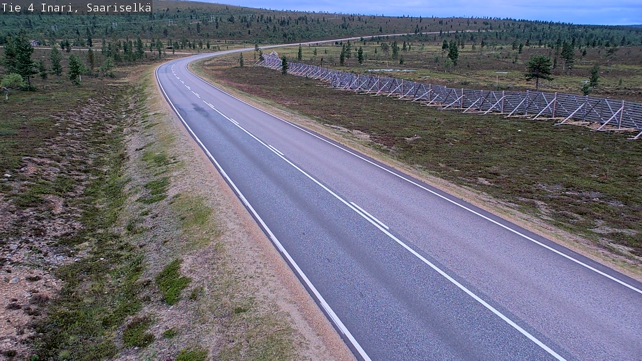 Weather Camera Image Road 4 Inari, Saariselkä, Kaunispää, Inari, Lappi