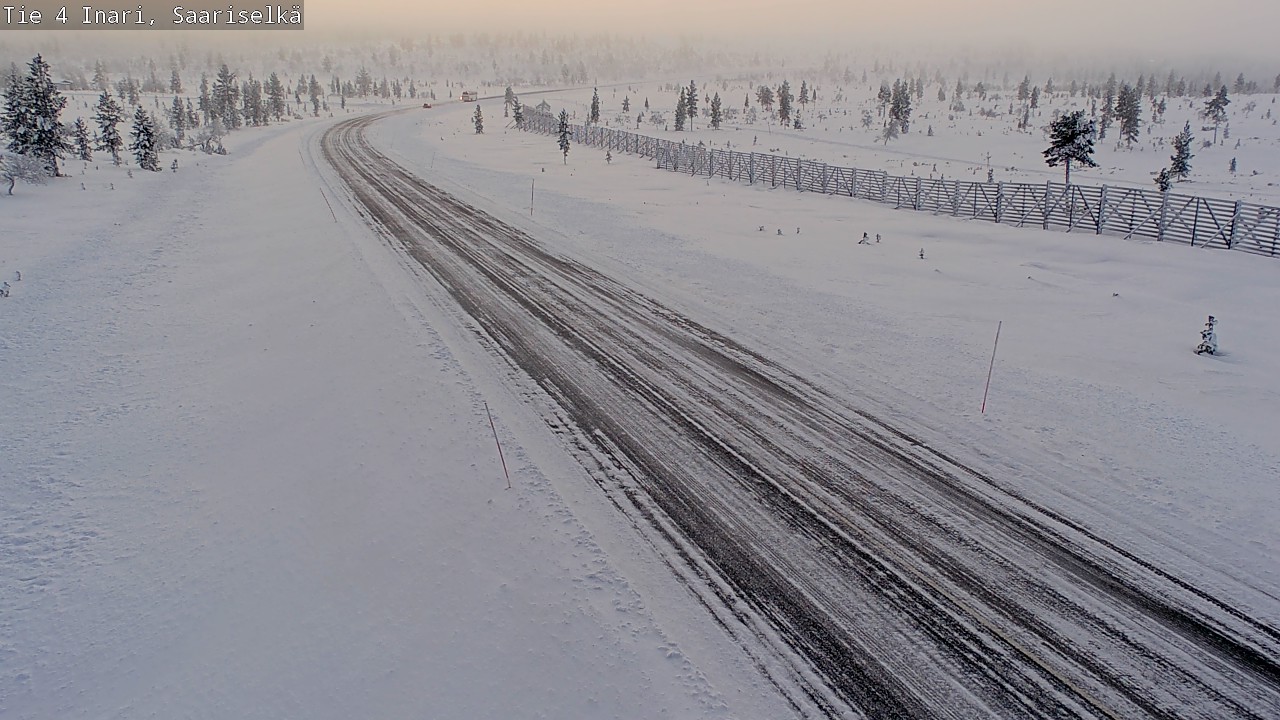 Weather Camera Image Väg 4 Enare, Saariselkä, Kaunispää, Inari, Lappi