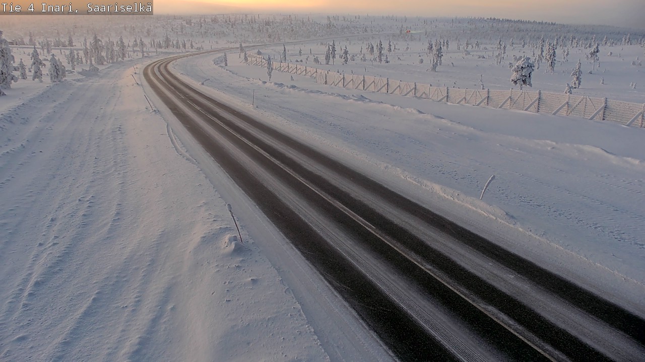 Kelikamerat Kuva Tie 4 Inari, Saariselkä, Kaunispää, Inari, Lappi
