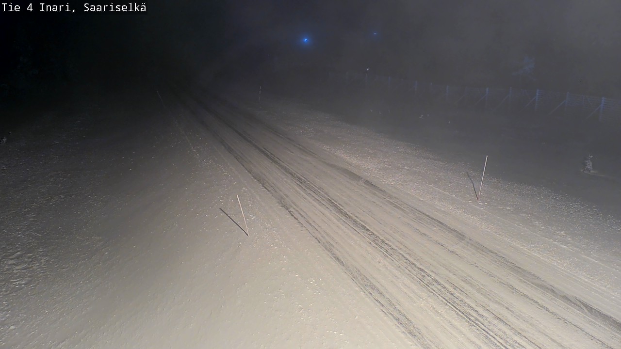 Weather Camera Image Väg 4 Enare, Saariselkä, Kaunispää, Inari, Lappi
