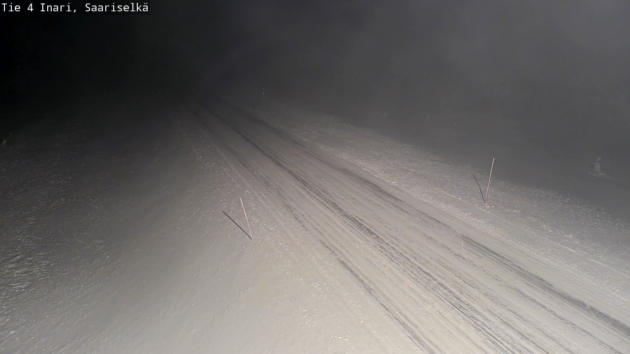 Weather Camera Image Väg 4 Enare, Saariselkä, Kaunispää, Inari, Lappi