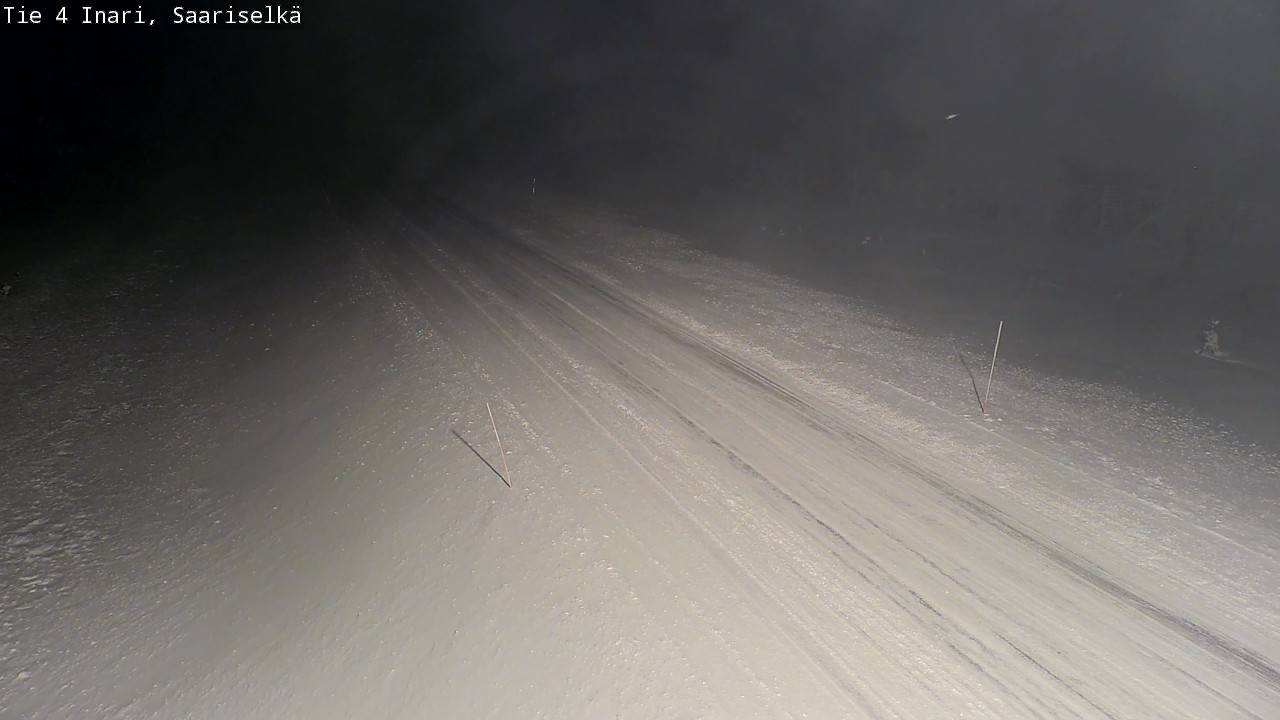 Weather Camera Image Väg 4 Enare, Saariselkä, Kaunispää, Inari, Lappi