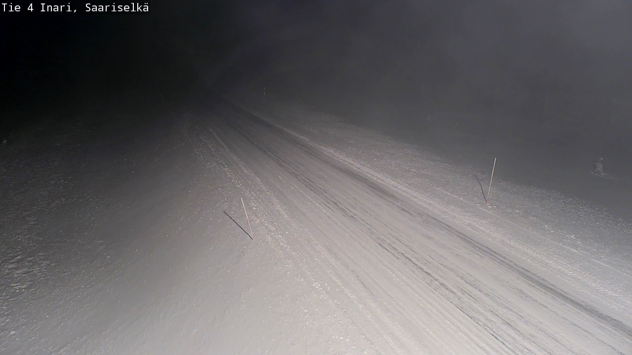 Weather Camera Image Väg 4 Enare, Saariselkä, Kaunispää, Inari, Lappi