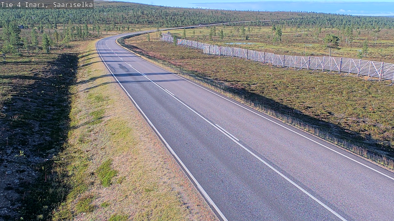 Weather Camera Image Road 4 Inari, Saariselkä, Kaunispää, Inari, Lappi