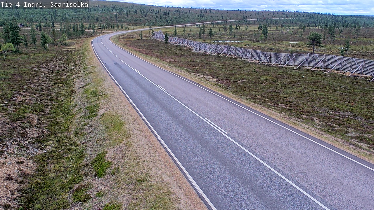 Weather Camera Image Road 4 Inari, Saariselkä, Kaunispää, Inari, Lappi