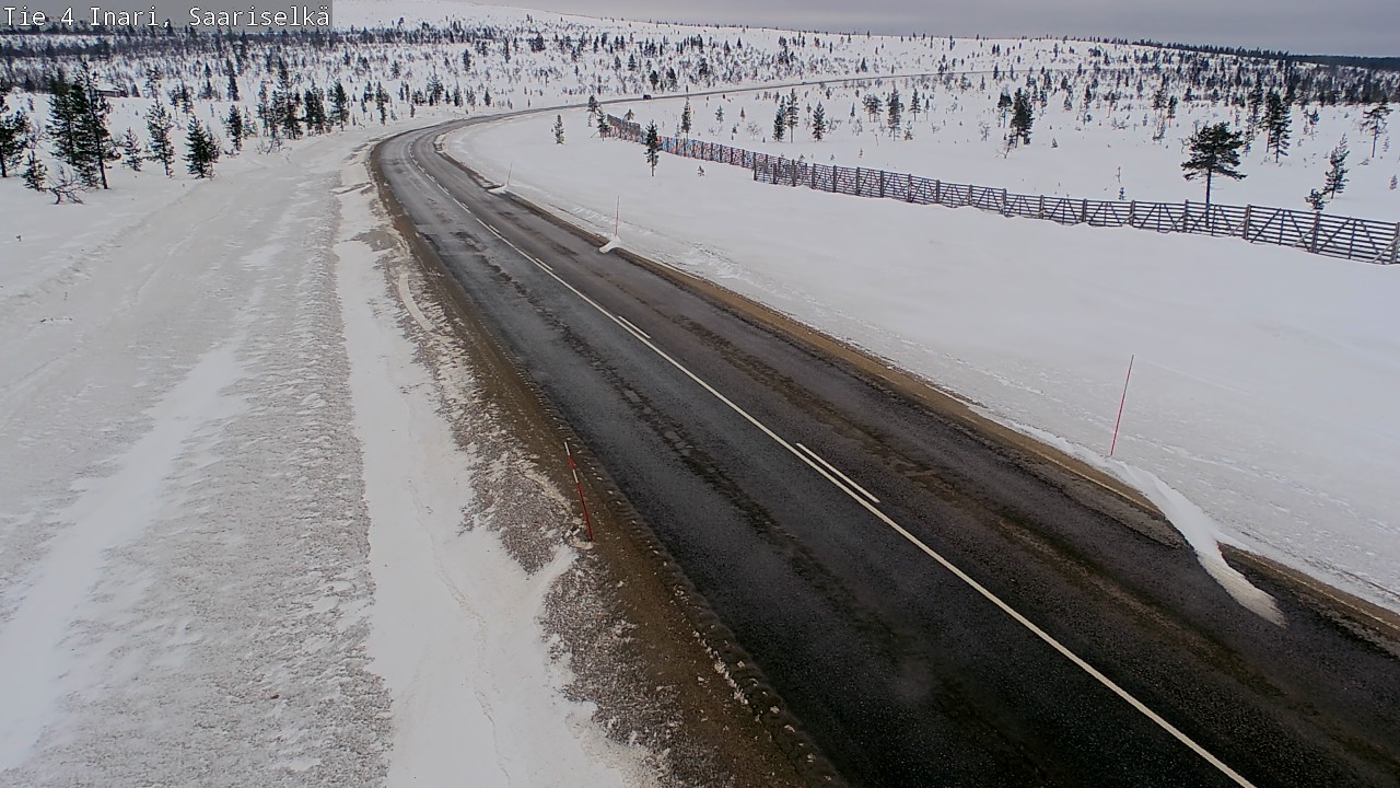 Weather Camera Image Road 4 Inari, Saariselkä, Kaunispää, Inari, Lappi