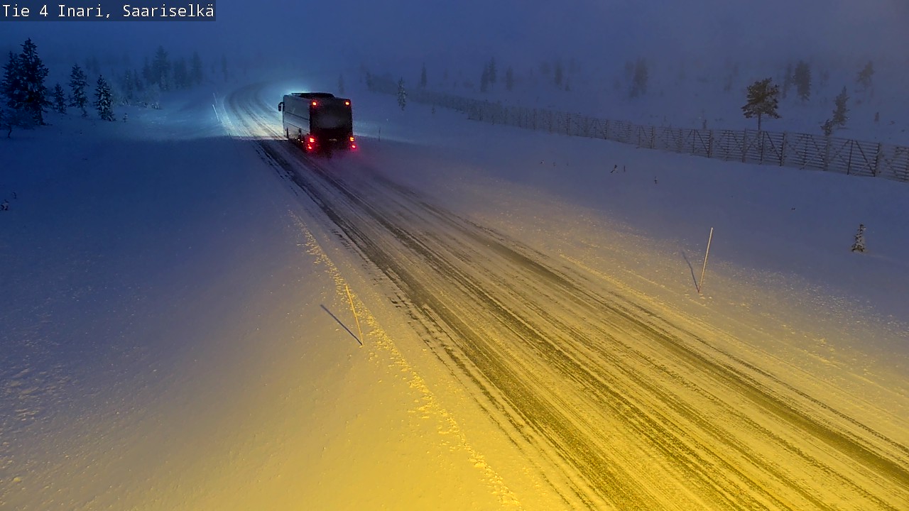 Weather Camera Image Väg 4 Enare, Saariselkä, Kaunispää, Inari, Lappi