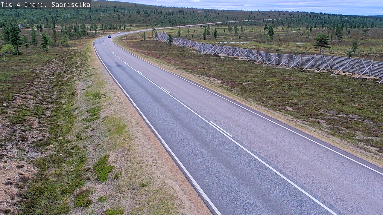 Weather Camera Image Road 4 Inari, Saariselkä, Kaunispää, Inari, Lappi