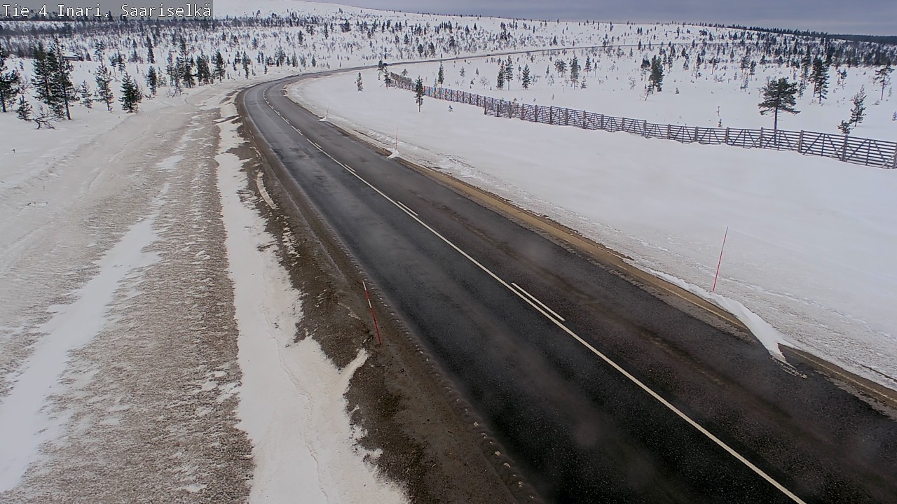 Weather Camera Image Road 4 Inari, Saariselkä, Kaunispää, Inari, Lappi