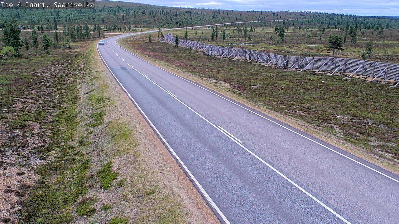 Weather Camera Image Road 4 Inari, Saariselkä, Kaunispää, Inari, Lappi