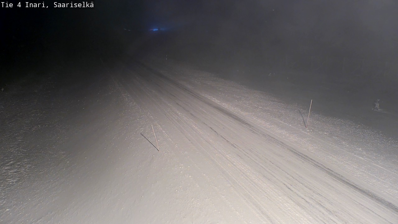 Weather Camera Image Väg 4 Enare, Saariselkä, Kaunispää, Inari, Lappi