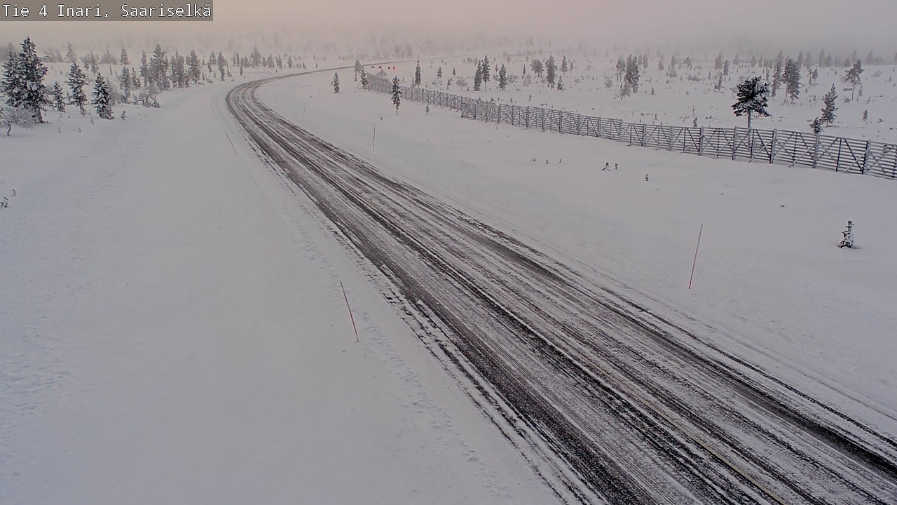 Weather Camera Image Väg 4 Enare, Saariselkä, Kaunispää, Inari, Lappi