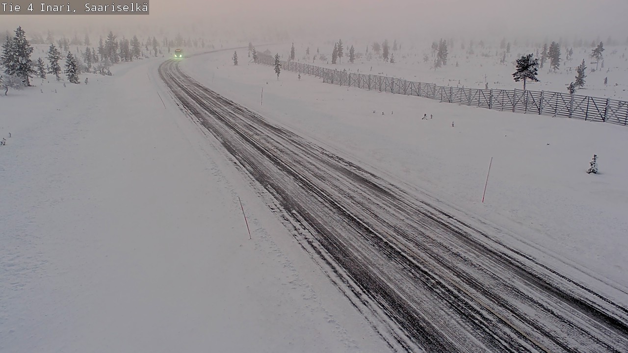 Weather Camera Image Väg 4 Enare, Saariselkä, Kaunispää, Inari, Lappi