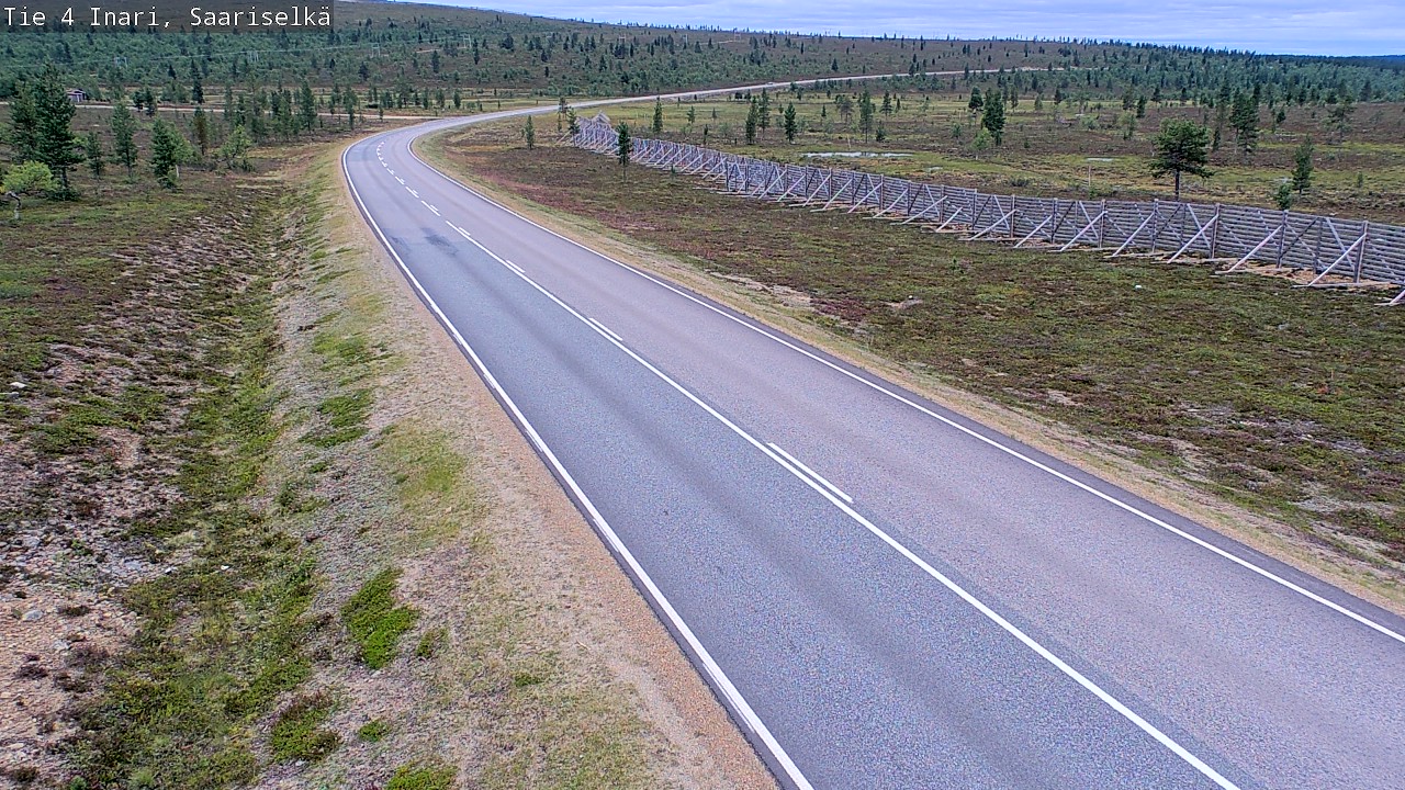 Weather Camera Image Road 4 Inari, Saariselkä, Kaunispää, Inari, Lappi