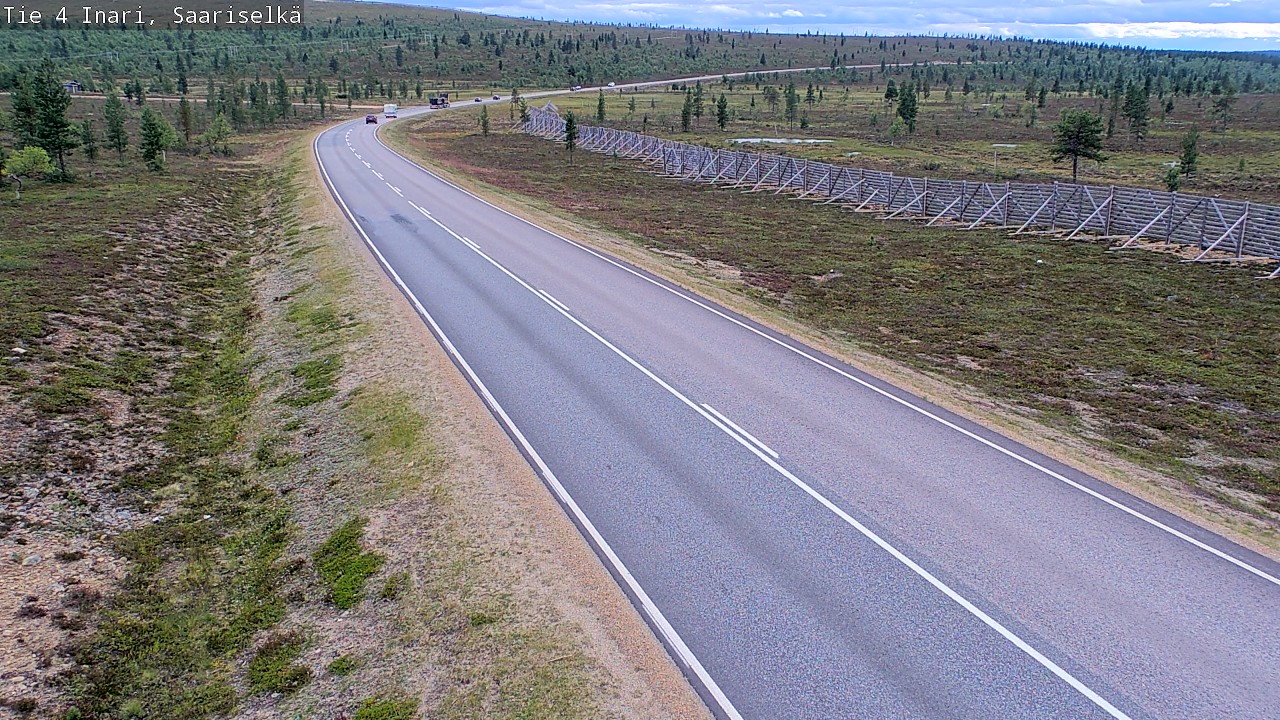 Weather Camera Image Road 4 Inari, Saariselkä, Kaunispää, Inari, Lappi