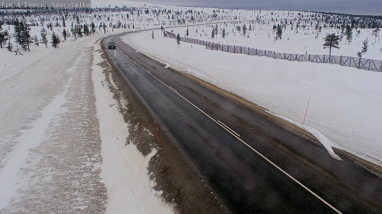Weather Camera Image Road 4 Inari, Saariselkä, Kaunispää, Inari, Lappi
