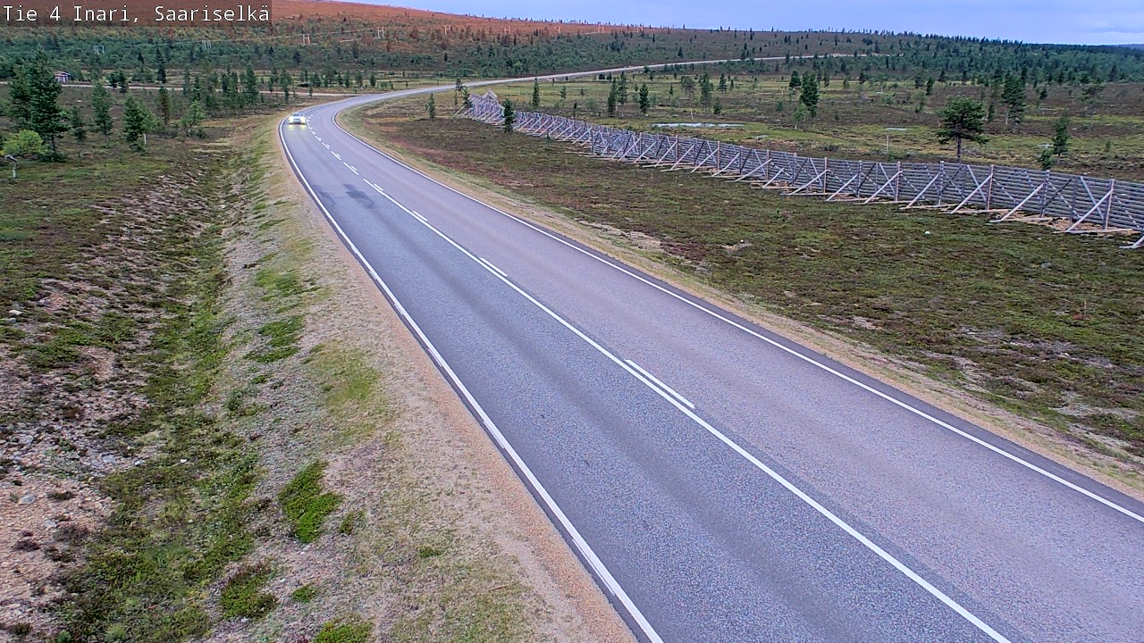 Weather Camera Image Road 4 Inari, Saariselkä, Kaunispää, Inari, Lappi