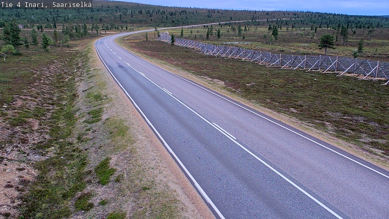 Weather Camera Image Road 4 Inari, Saariselkä, Kaunispää, Inari, Lappi