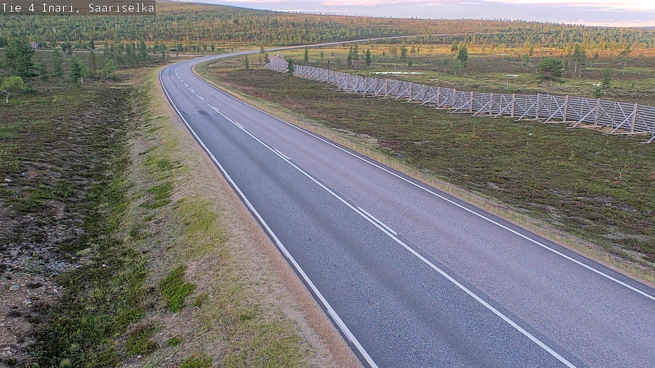 Weather Camera Image Road 4 Inari, Saariselkä, Kaunispää, Inari, Lappi