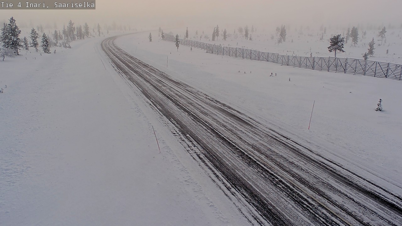 Weather Camera Image Väg 4 Enare, Saariselkä, Kaunispää, Inari, Lappi