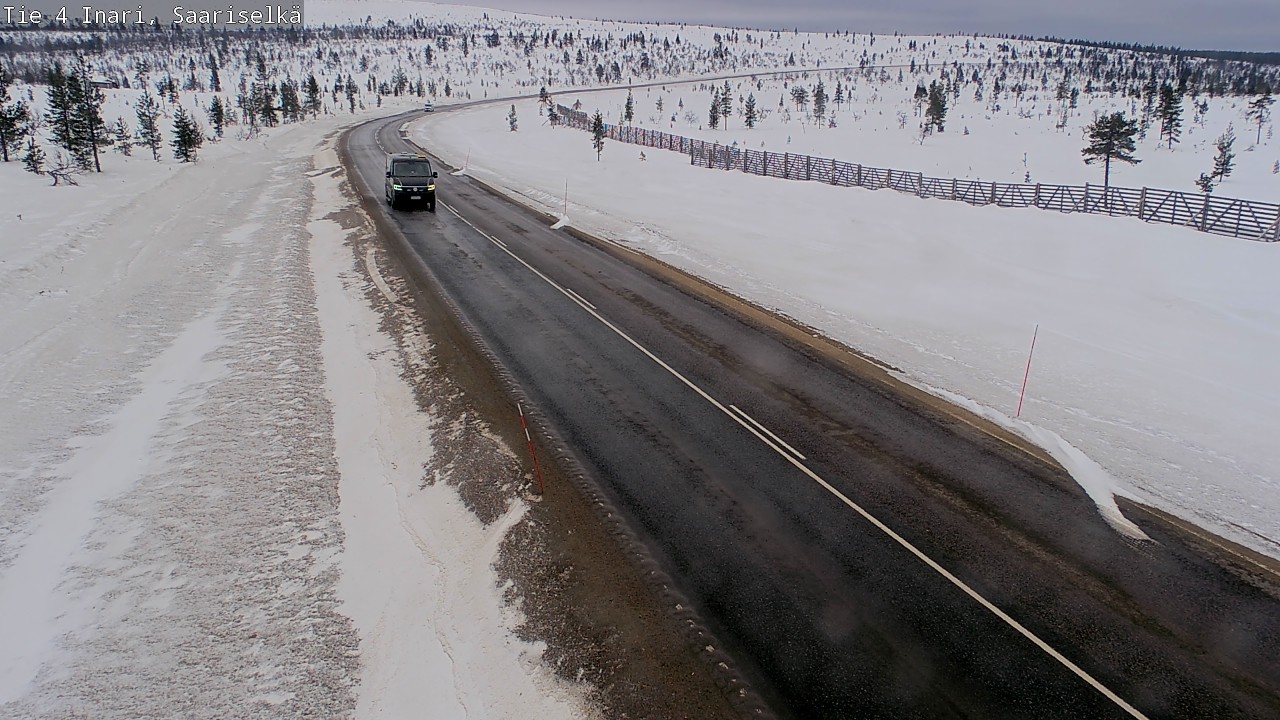 Weather Camera Image Road 4 Inari, Saariselkä, Kaunispää, Inari, Lappi