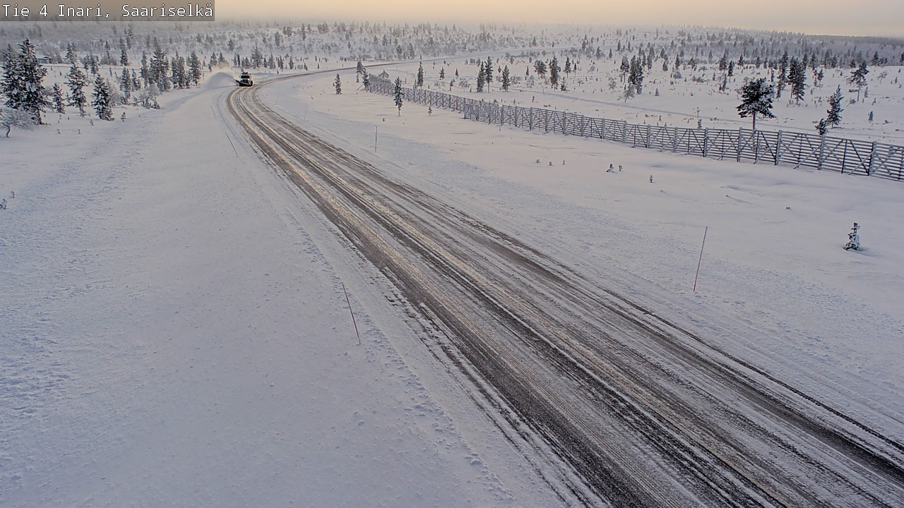 Weather Camera Image Väg 4 Enare, Saariselkä, Kaunispää, Inari, Lappi
