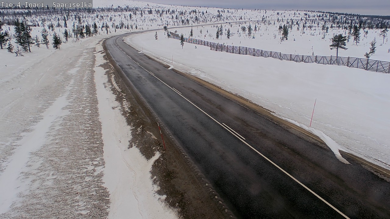 Weather Camera Image Road 4 Inari, Saariselkä, Kaunispää, Inari, Lappi