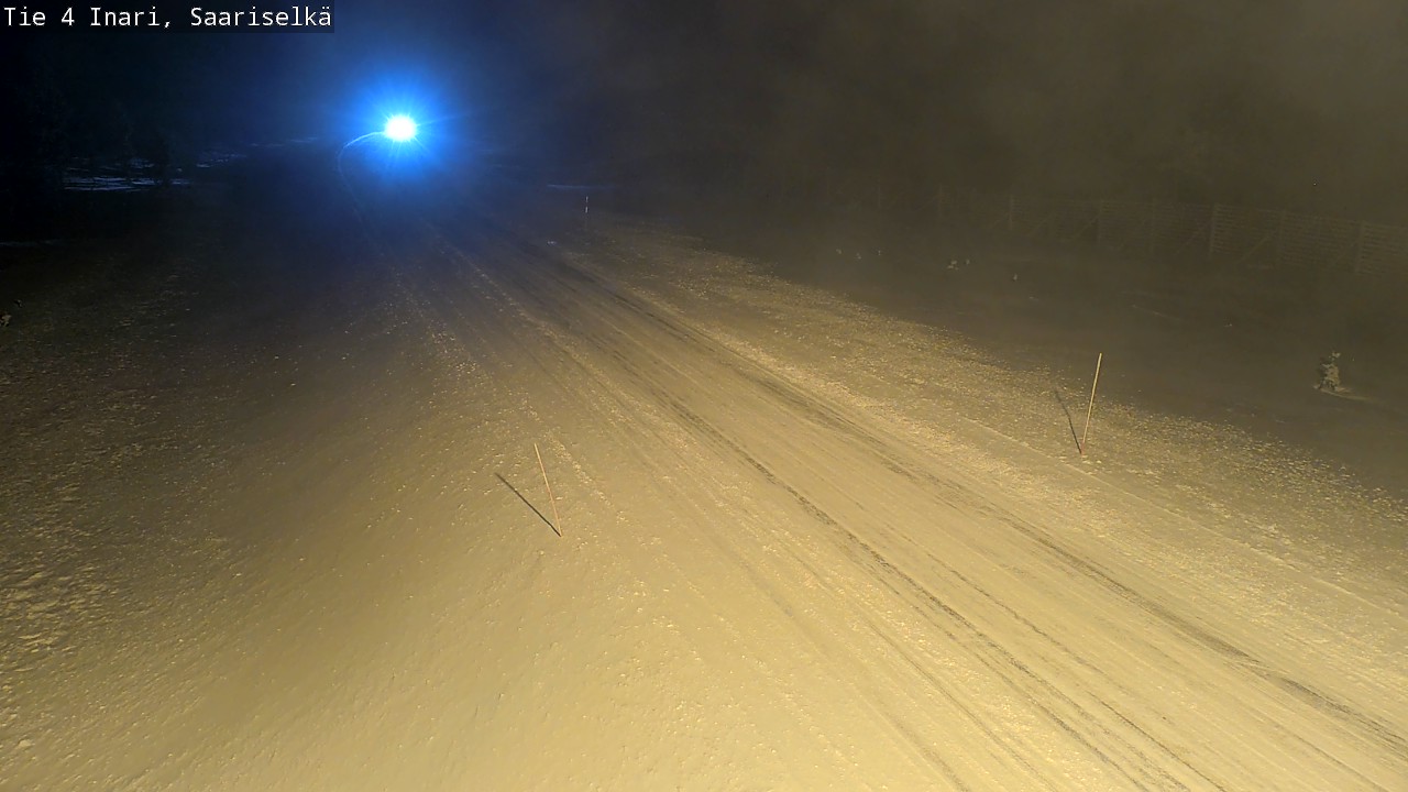 Weather Camera Image Väg 4 Enare, Saariselkä, Kaunispää, Inari, Lappi