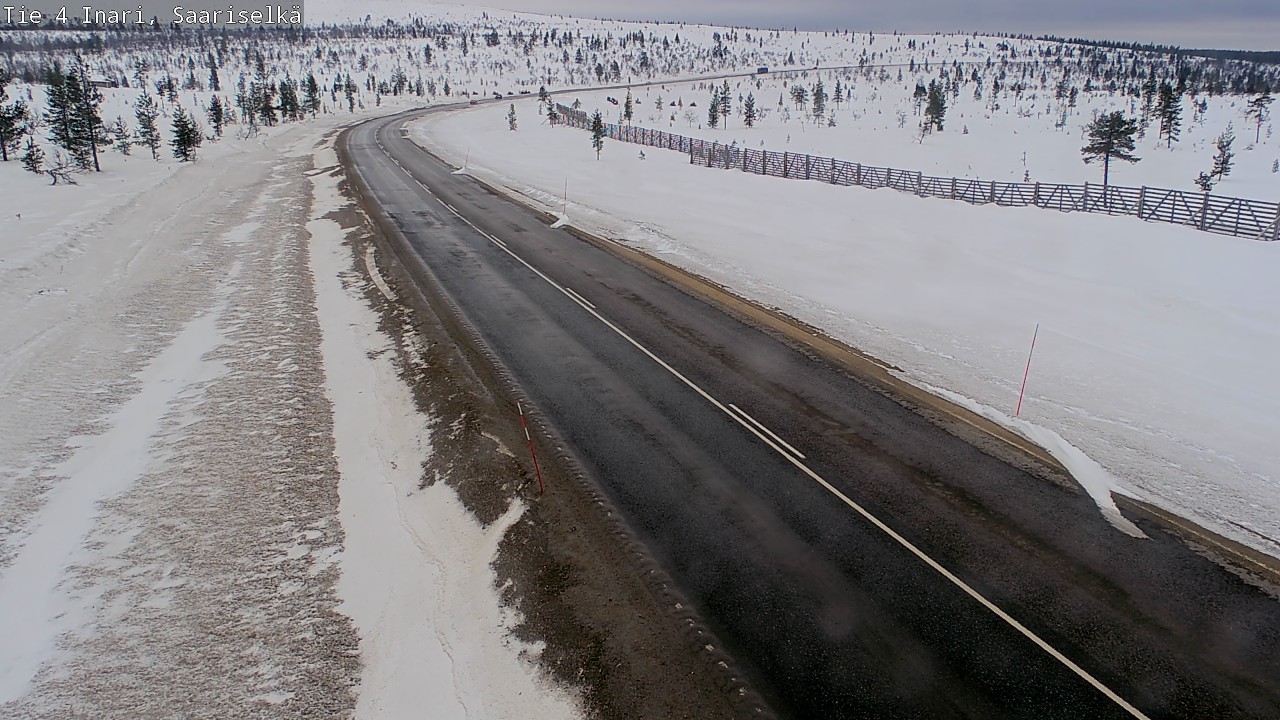 Weather Camera Image Road 4 Inari, Saariselkä, Kaunispää, Inari, Lappi