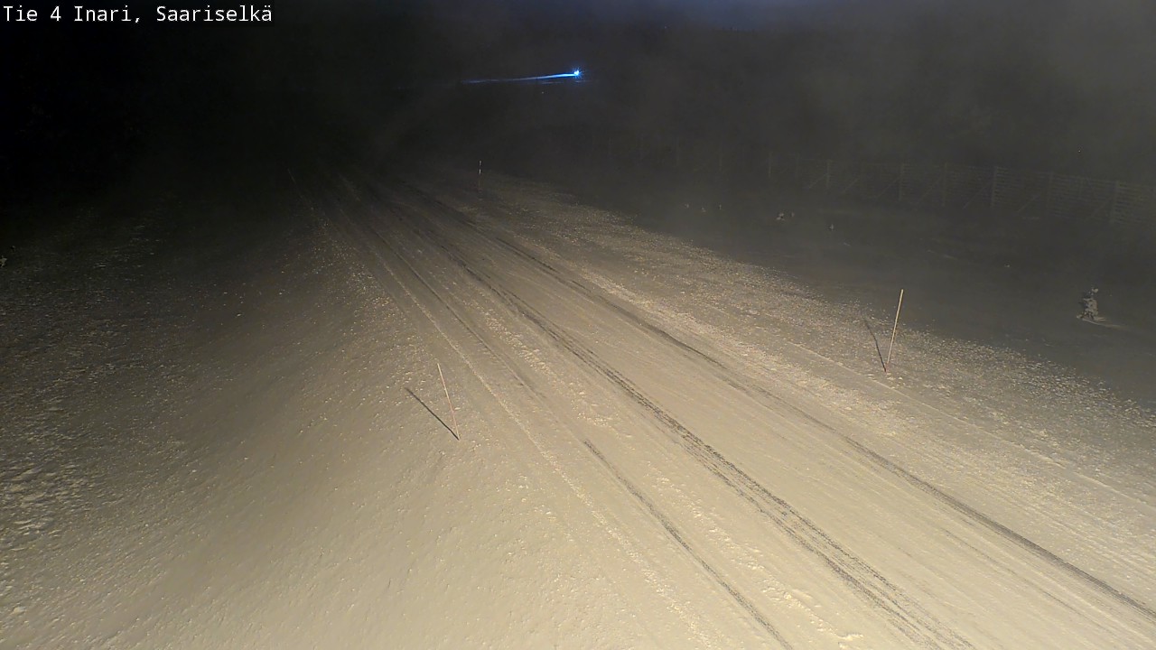 Weather Camera Image Väg 4 Enare, Saariselkä, Kaunispää, Inari, Lappi