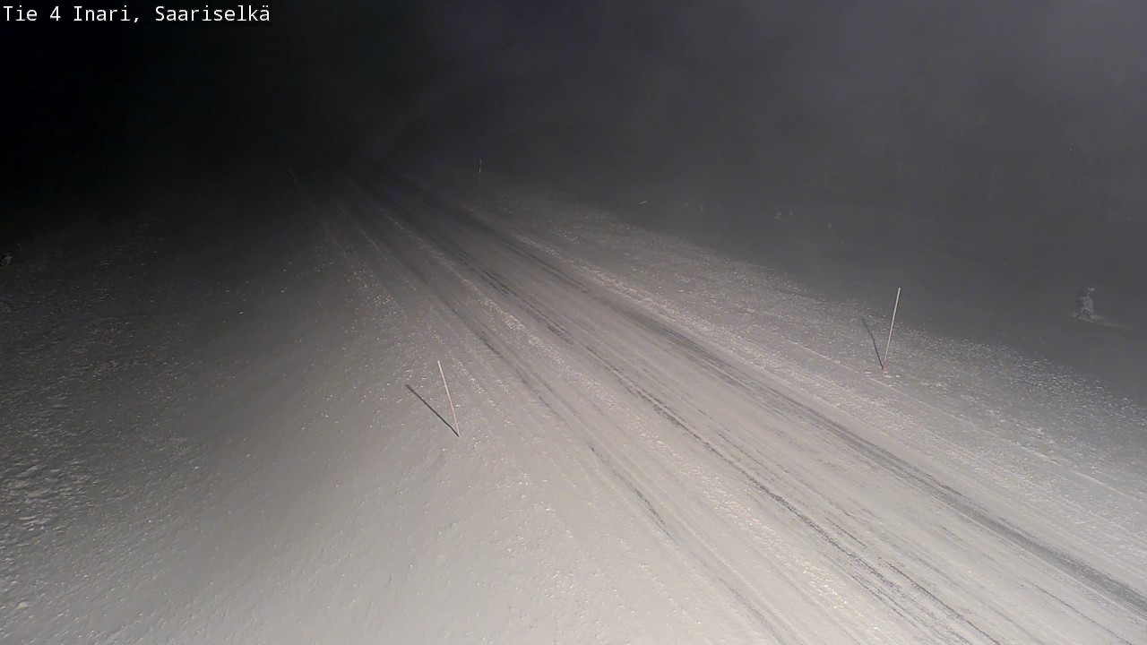 Weather Camera Image Väg 4 Enare, Saariselkä, Kaunispää, Inari, Lappi