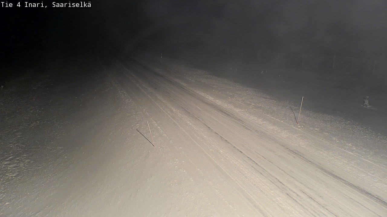 Weather Camera Image Väg 4 Enare, Saariselkä, Kaunispää, Inari, Lappi