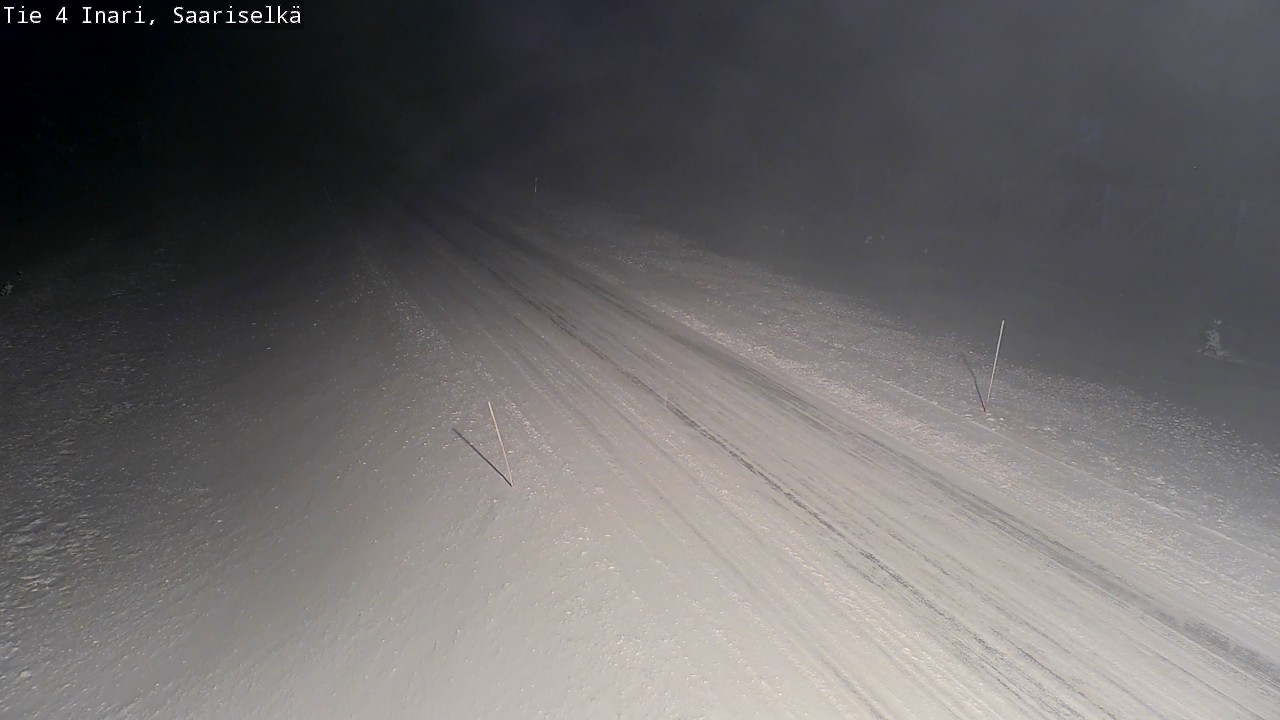 Weather Camera Image Väg 4 Enare, Saariselkä, Kaunispää, Inari, Lappi