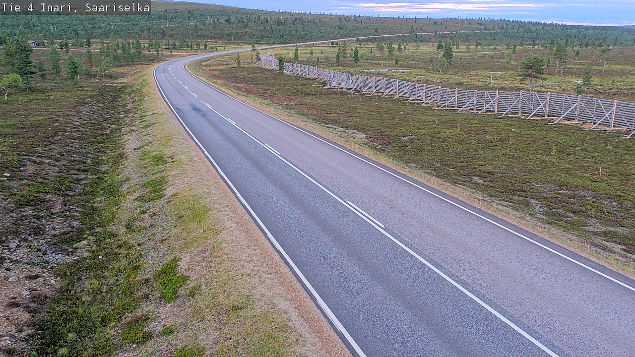 Weather Camera Image Road 4 Inari, Saariselkä, Kaunispää, Inari, Lappi