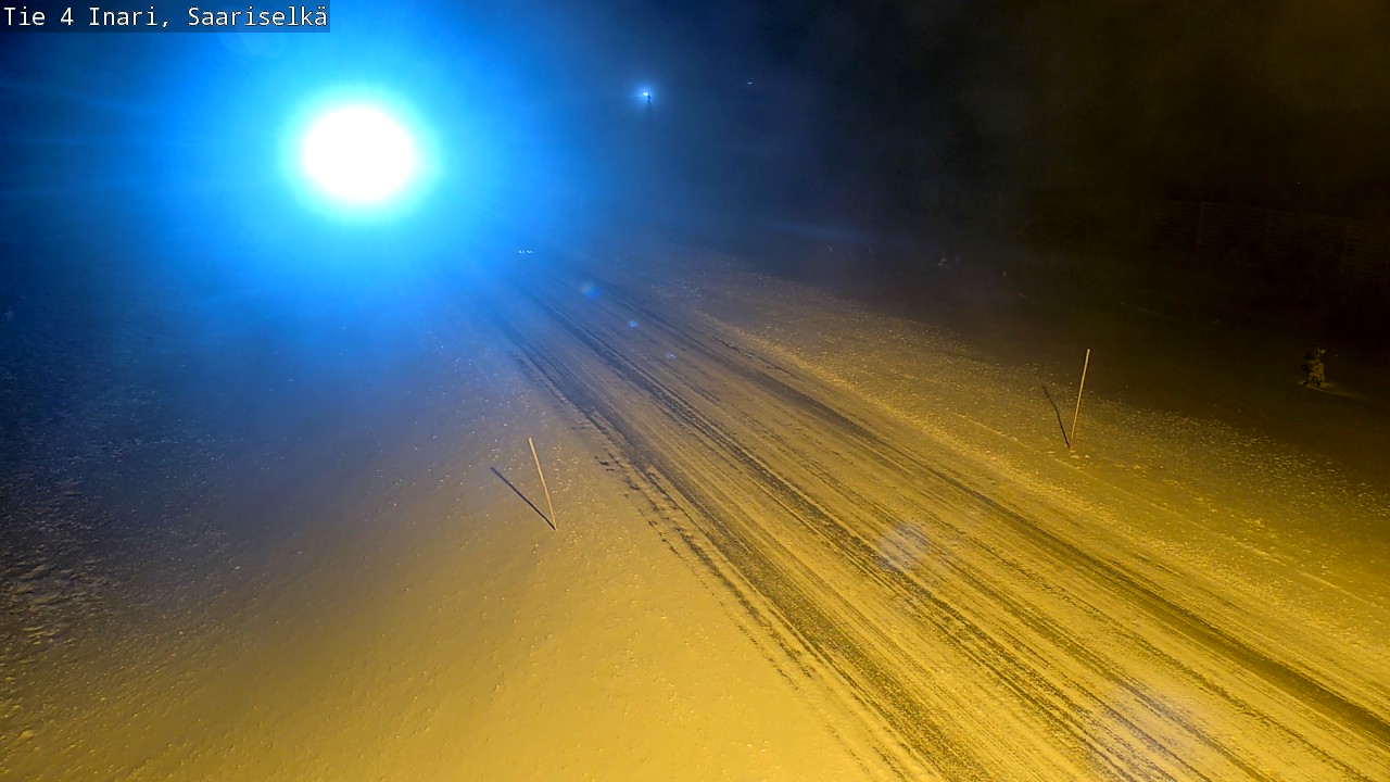 Weather Camera Image Väg 4 Enare, Saariselkä, Kaunispää, Inari, Lappi