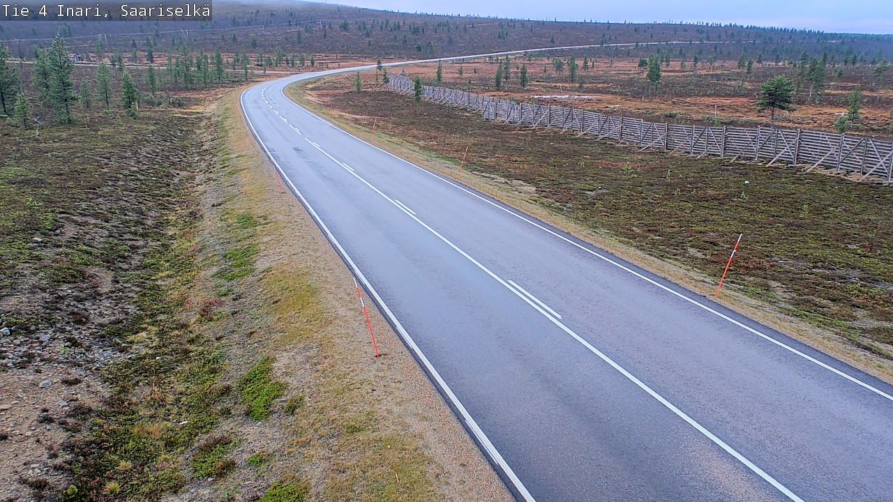 Weather Camera Image Road 4 Inari, Saariselkä, Kaunispää, Inari, Lappi