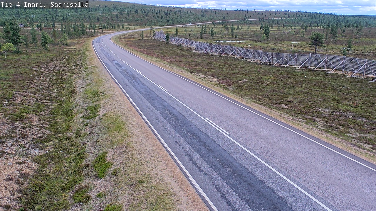Weather Camera Image Road 4 Inari, Saariselkä, Kaunispää, Inari, Lappi