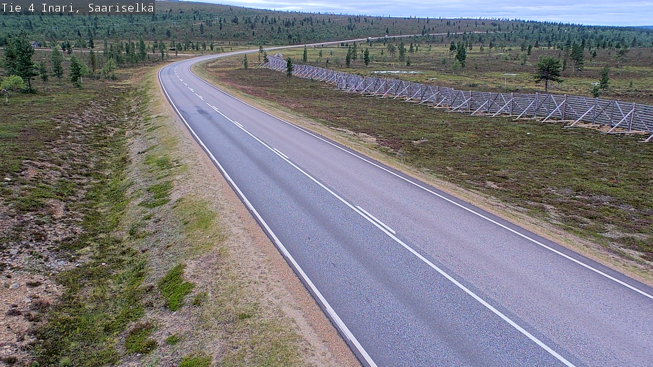 Weather Camera Image Road 4 Inari, Saariselkä, Kaunispää, Inari, Lappi