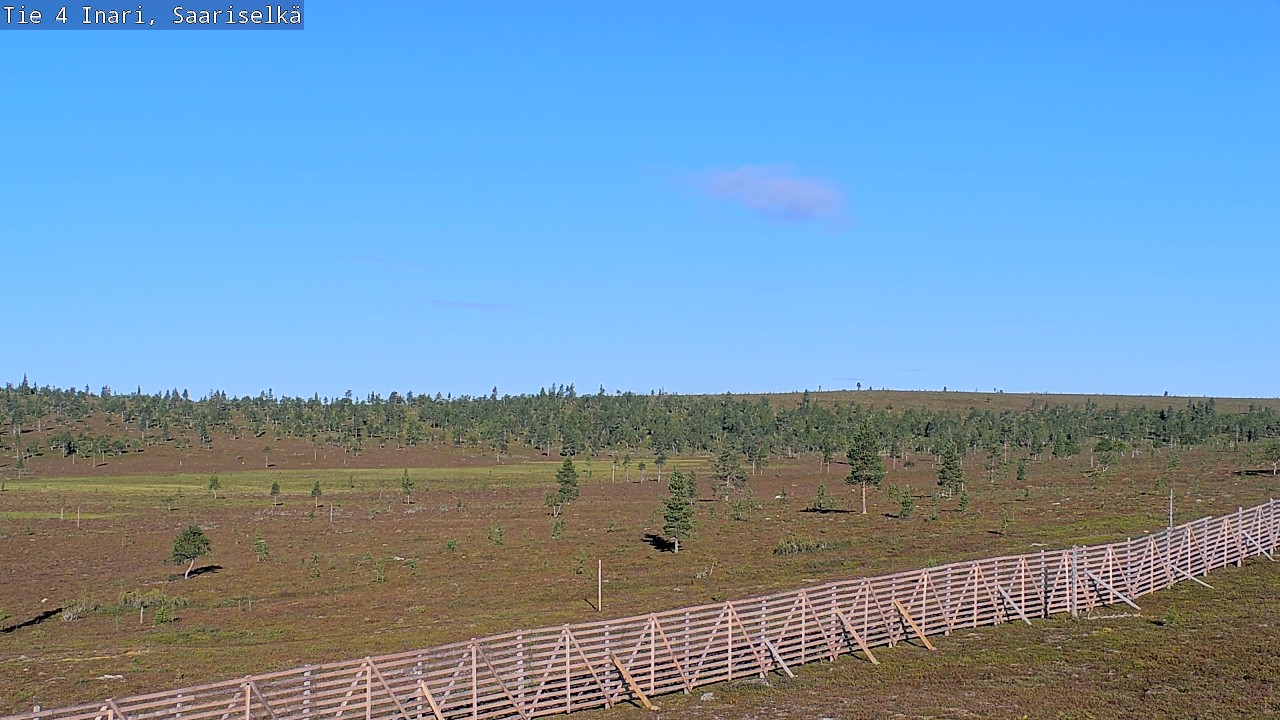Weather Camera Image Road 4 Inari, Saariselkä, Kaunispää, Inari, Lappi
