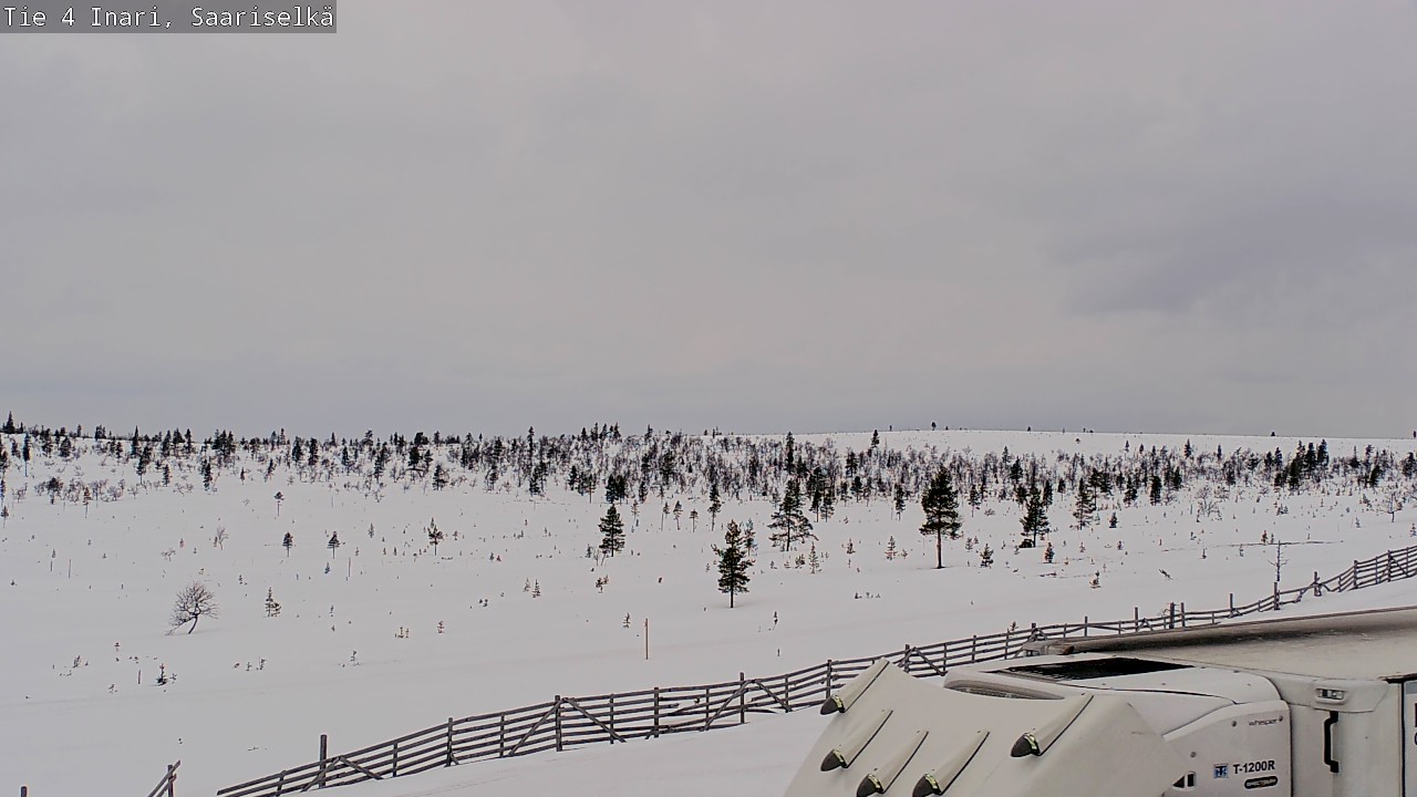Weather Camera Image Väg 4 Enare, Saariselkä, Kaunispää, Inari, Lappi