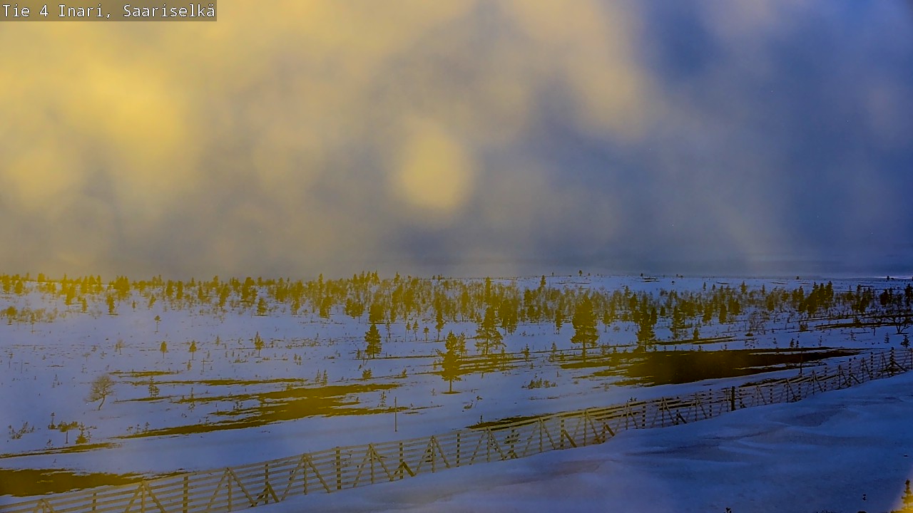 Kelikamerat Kuva Tie 4 Inari, Saariselkä, Kaunispää, Inari, Lappi