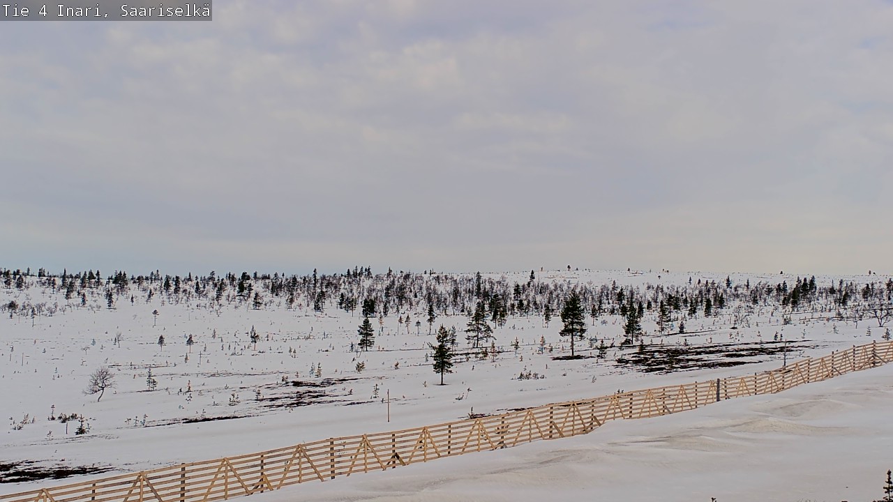 Weather Camera Image Road 4 Inari, Saariselkä, Kaunispää, Inari, Lappi