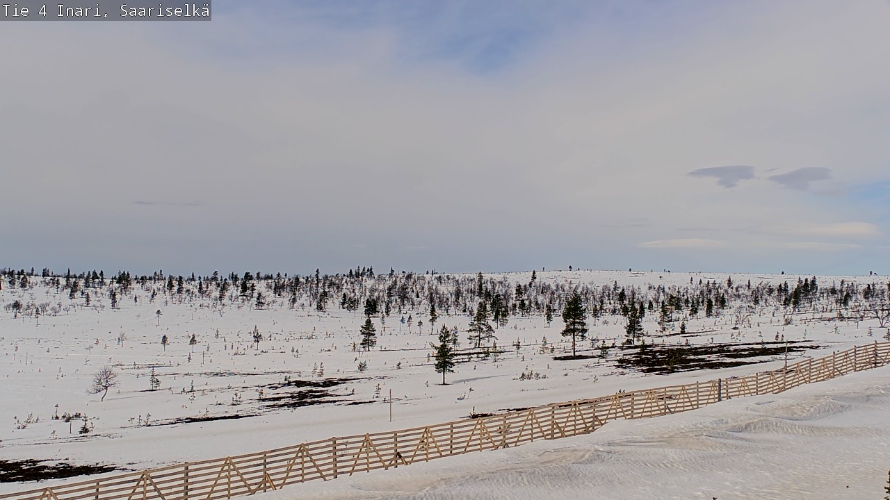 Weather Camera Image Road 4 Inari, Saariselkä, Kaunispää, Inari, Lappi