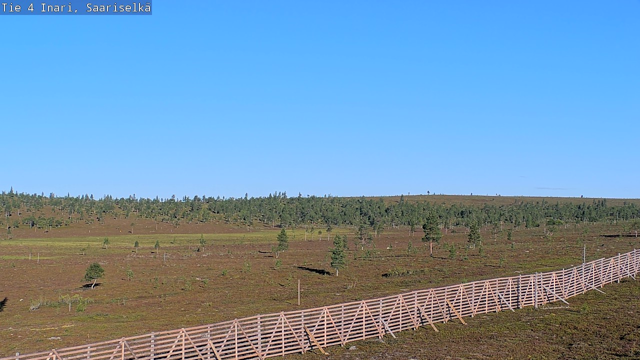 Weather Camera Image Road 4 Inari, Saariselkä, Kaunispää, Inari, Lappi