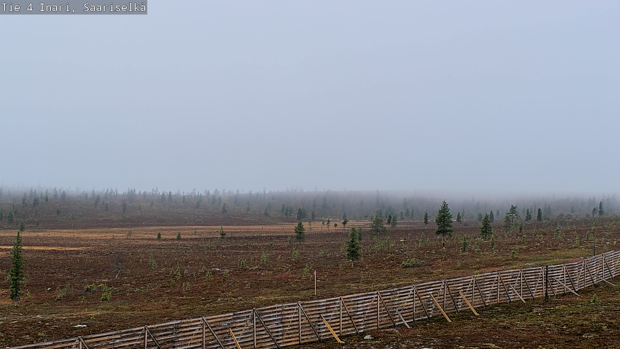 Weather Camera Image Väg 4 Enare, Saariselkä, Kaunispää, Inari, Lappi