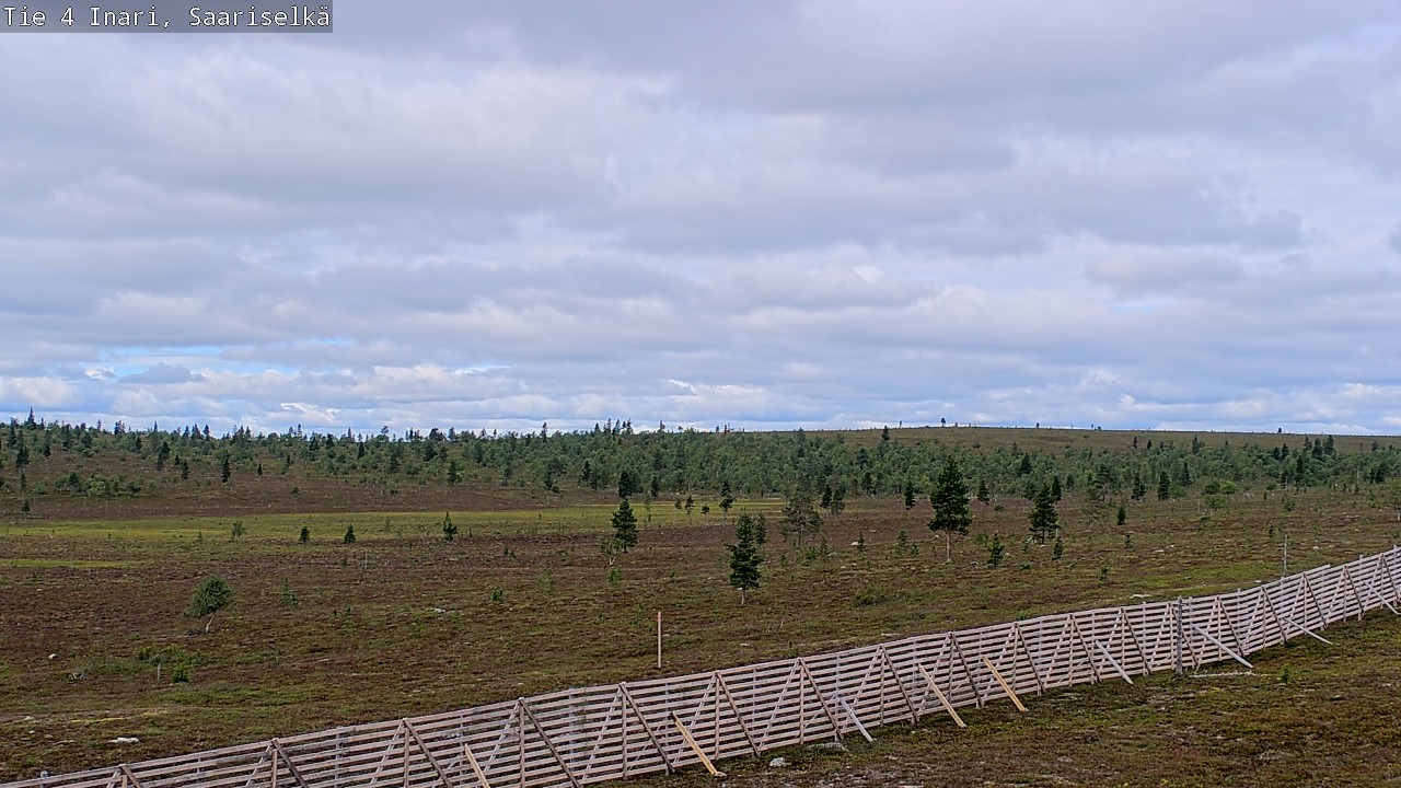 Weather Camera Image Road 4 Inari, Saariselkä, Kaunispää, Inari, Lappi